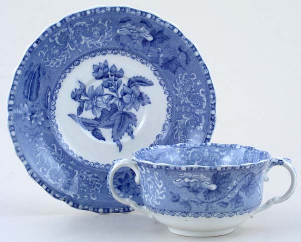 Cup Two Handled and Saucer c1930s